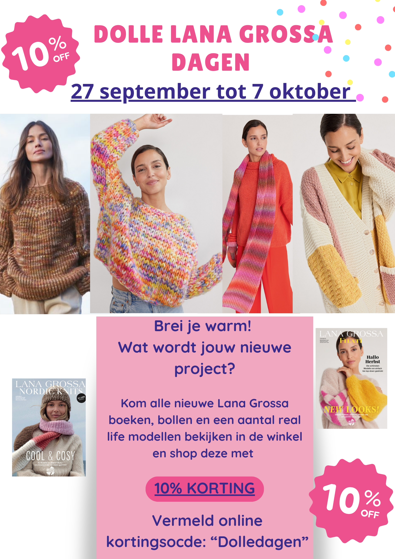 Evenement breien: Dolle Lana Grossa dagen wintercollectie! 