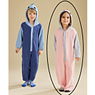 Phildar kinder onesie breien van Phil Baby doll & Phil Coton 3 (229, M26b) roze variant