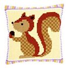 Borduurpakket kruissteekkussen  eekhoorn met eikel om te borduren van vervaco  pn-0150073