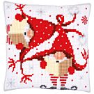 co kruissteek borduurkussen zingende kerstkabouters borduren pn-0164611
