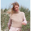 Lana Grossa spencer met kabels van Natural Alpaca Pelo NK2,m6