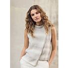 Lana Grossa dames top met overslag breien van Corallo (LB20,M16)