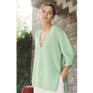 Lana Grossa dames trui met zijsplitten breien van Summer Softness (LB20,M28)