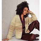 Lana Grossa dames vest breien van Airy en Picasso (F70,M28)