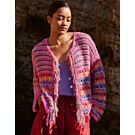 Lana Grossa dames vest breien van verschillende draden (F71,M1)