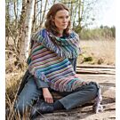 Lana Grossa driehoekige stola breien van Farfalla en Cashmere 16 fine (DC9,M9)