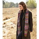 Lana Grossa gestreepte sjaal breien van Colorissimo, Brillino en Ecopuno (DC9,M14)