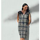 Lana Grossa jurk haken met granny sqaures van Elastico h8,m5