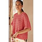 Lana Grossa shir haken van Natural Superkid Tweed en Filo Paillettes f71,m7