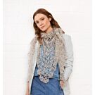 Lana Grossa stola haken van Natural Superkid Tweed (DC9,M30)