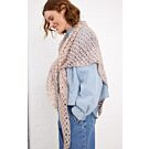 Lana Grossa stola haken van Silkhair, Ecopuno en Brillino (DC9,M29)