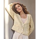 Lana Grossa top-down dames vest breien van Popcorn (LB20,M18)