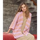 Lana Grossa top-down vest breien van Summer Softness en Popcorn (LB20,M4)