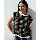 Lana Grossa top in ruitpatroon haken van Elastico H8,m4