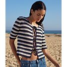 Lana Grossa vest haken van Promessa (Haken 6, m1) | C.R. Couture