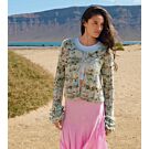 Lana Grossa vest in zigzagpatroon met ruches haken van Torto H8,m40