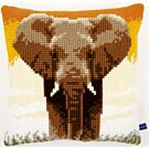 Vervaco voorbedrukt kruissteekkussen olifant op de savanne 1 pn-0150146