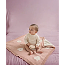 Phildar baby deken met bloemetjes breien van Phil Caresse en Phil Romance (245, m17)