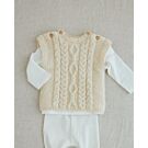 Phildar baby spencer met kabels breien van Phil Alpaga (261,m30)