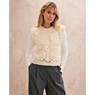 Phildar dames granny square spencer haken van Partner 3,5 (265,m13)