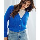 Phildar dames vest breien van Phil Mohair Cotton (255, m17)