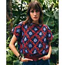 Phildar gehaakte dames trui met granny squares van Phil Perle 5 (257,m8)