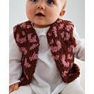 Phildar gevlekte baby gilet breien van Phil Douce (261,M14A)
