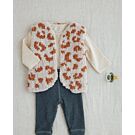 Phildar gevlekte baby gilet breien van Phil Douce (261,M14B)