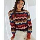 Phildar golvende dames trui breien van Phil Origin en Phil Starlight (255,m14)