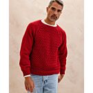 Phildar heren kabeltrui breien van Phil Partner 3,5 (264,M1A)