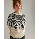 Phildar kinder trui met jacqaurd breien van Partner 3,5 en Phil Starlight (246, m13b)