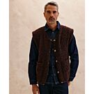 Phildar makkelijk heren gilet breien van Phil Alpaga Bouclé (264,M4)