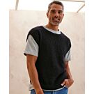 Phildar makkelijke, mouwloze heren trui breien van Phil Mohair Cotton (264,M20)