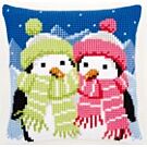 Borduurkussen Pinguins met sjaal Vervaco PN-0147690 