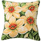 Borduurpakket kruissteek kussen Narcissen  Vervaco PN-0008718
