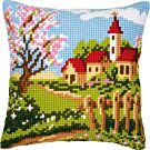 Kruissteek borduurpakket borduurkussen Lentedorp van Vervaco  pn-0008732