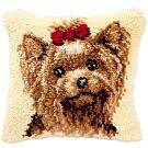 Knoopkussen yorkshire terrier van Vervaco om te knopen  