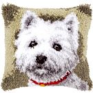Knooppakket kussen westie hondje van Vervaco