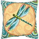 Vervaco borduurkussenpakket libelle PN-0146926 voorbedrukt (kussenrug en opvulkussen apart verkrijgbaar)