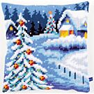 voorbedrukt kruissteekkussen Winterlandschap van vervaco pn-0154633