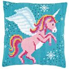Vervaco borduurpakket kruissteekkussen roze eenhoorn pn-0166237