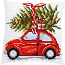 Vervaco kussenpakket Kerstauto PN-0199257 om te borduren