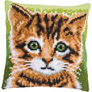 Vervaco borduurkussenpakket kitten PN-0199299 voorbedrukt