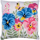 Vervaco borduurkussenpakket 'Viooltjes' PN-0211633 voorbedrukt