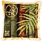 Voorbedrukt kruissteek kussen bamboo 2 als borduurpakket