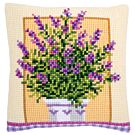 Vervaco borduurkussen lavendelpot pn-0172863