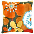 Vervaco kruissteek borduurkussen retro bloemen borduren pn-0156667