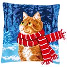 Vervaco kussenpakket kat met sjaal pn-0196702 borduren