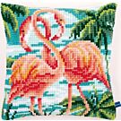 Borduurpakket Flamingo's vervaco pn-0155019 kruissteekkussen