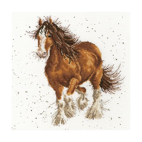 mild Leraar op school herfst Borduurpakket paard van Bothy Threads XHD43 | C.R. Couture